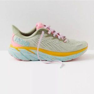 The HOKA x Free People Movement Clifton 8 Sneakers in Seaweed